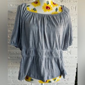 NWT Knox Rose blue top